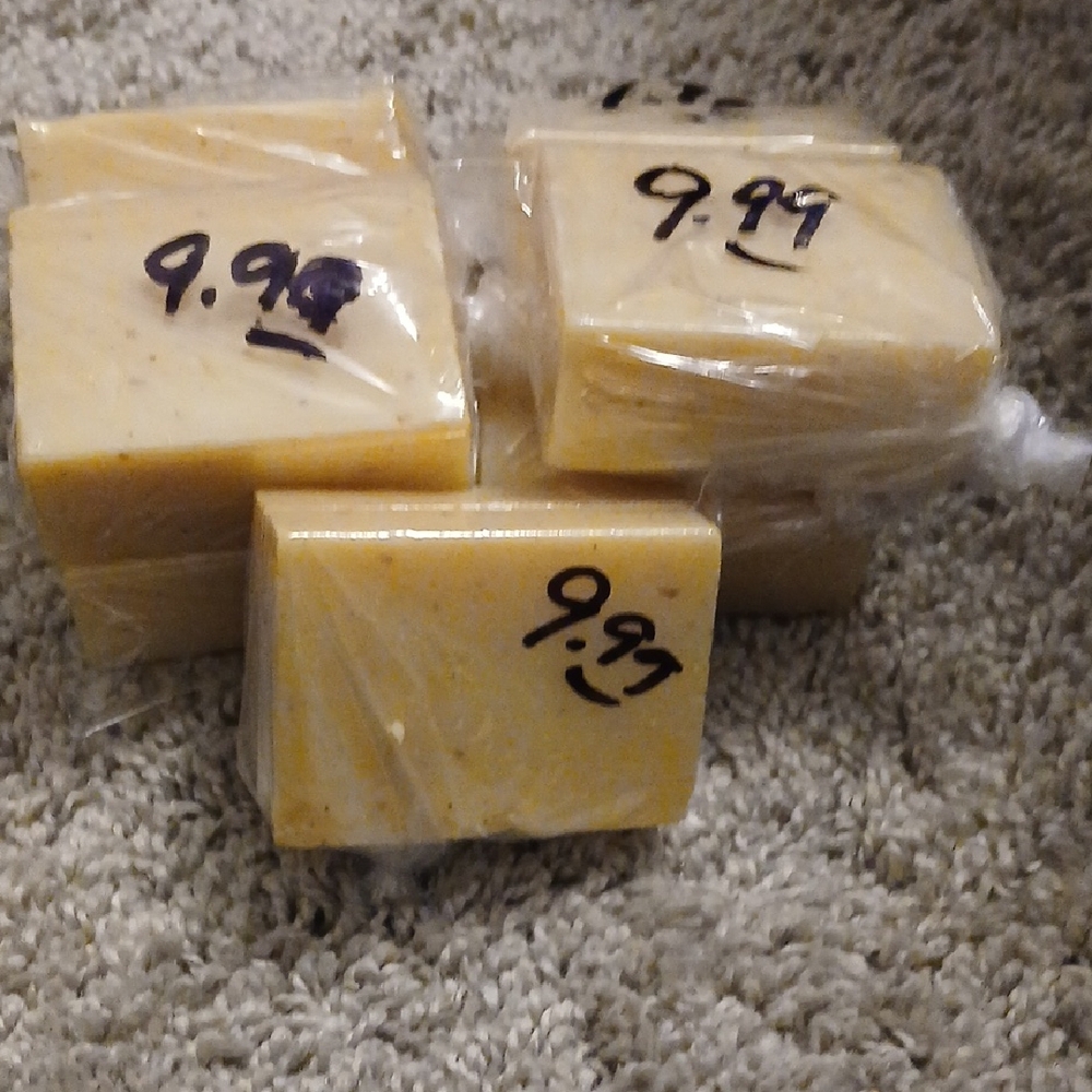 Handmade Creamy Orange Bath Soap Bar
